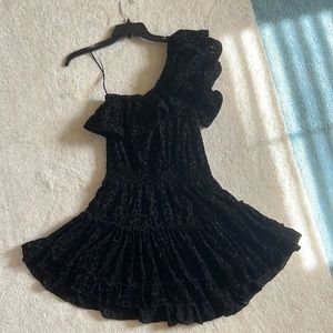 Buddy Love one shoulder tiered ruffle dress